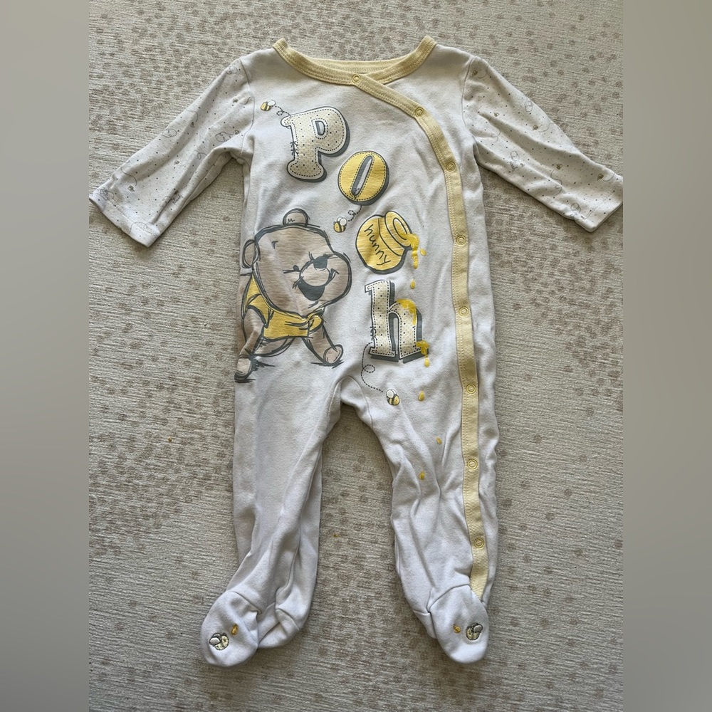 Vintage Winnie The Pooh Baby Footie